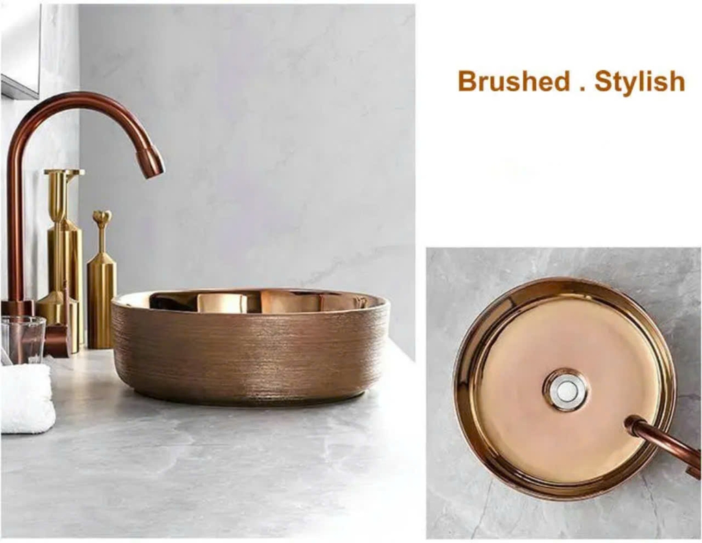 CHẬU GỐM MẠ VÀNG CLM3636