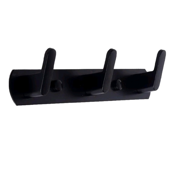 Móc treo quần áo, treo khăn 3 móc màu đen, MAM3D