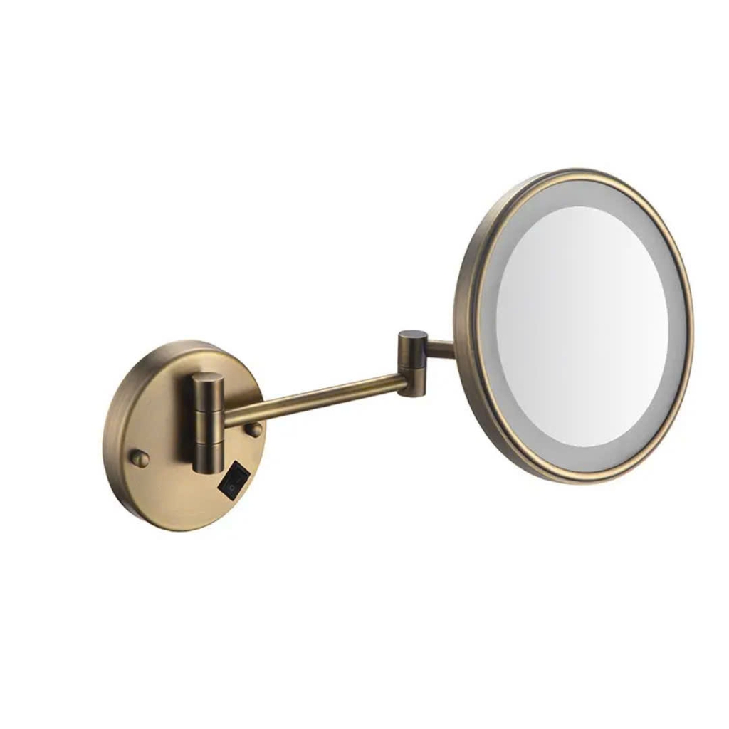 GƯƠNG PHÓNG ĐẠI TREO TƯỜNG MÀU ĐỒNG CỔ (ĐÈN LED) - SLD258 CLEANMAX