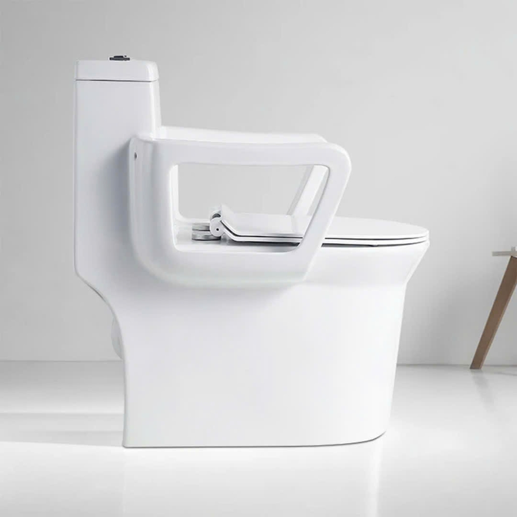 Bồn cầu có tay vịn cho người già, người bệnh và phụ nữ mang thai - BTV699