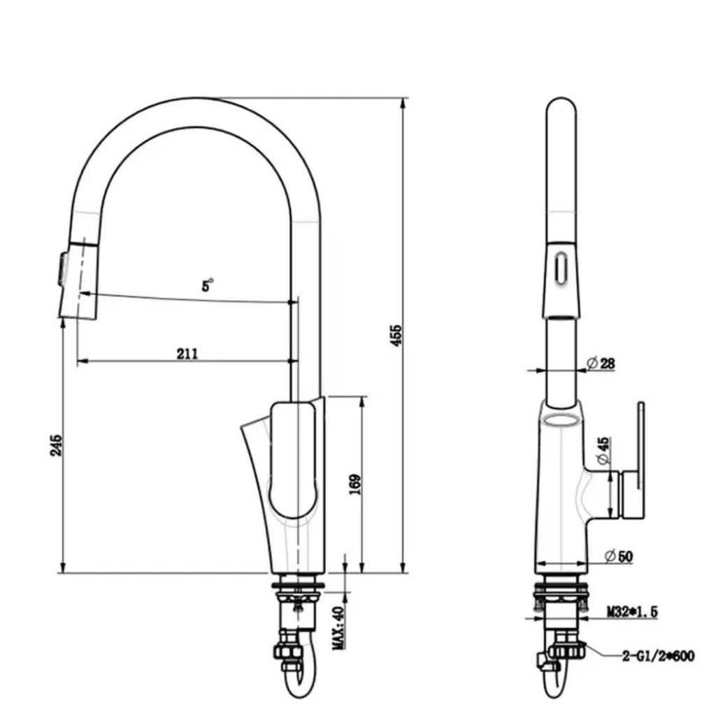 Vòi chậu rửa nhà bếp CLEANMAX VB-3201