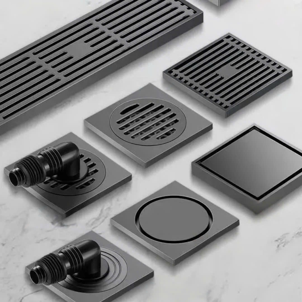 Ga thoát sàn màu đen âm sàn, cắt gạch - GCG10 CLEANMAX