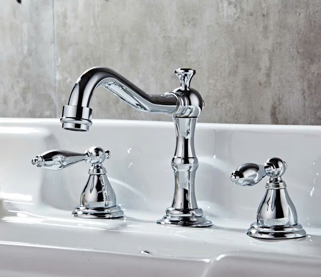 Vòi lavabo 3 lỗ kiểu tân cổ điển CLEANMAX - CA5057D (màu croom)