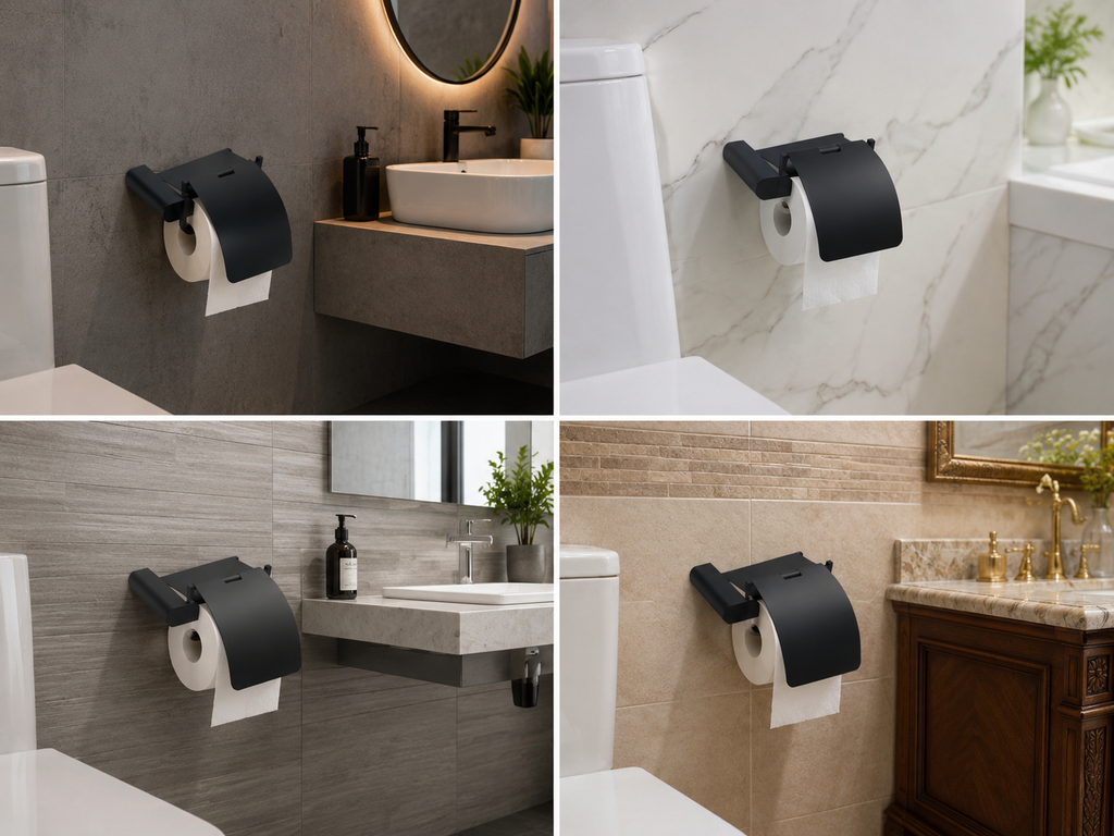 Lô giấy vệ sinh màu đen 65013 CLEANMAX
