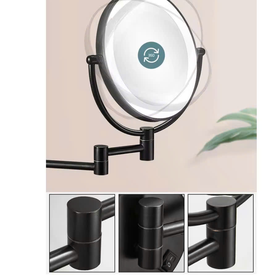 GƯƠNG PHÓNG ĐẠI CÓ ĐÈN LED TREO TƯỜNG CÔNG TẮC CẢM ỨNG - CU256