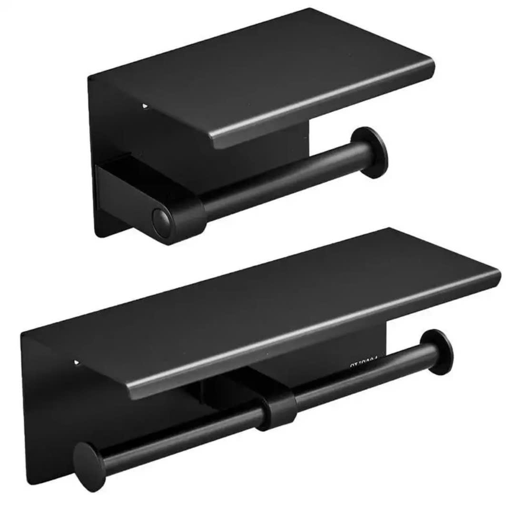 LÔ GIẤY VỆ SINH ĐA NĂNG CÓ KỆ ĐT 346D, MÀU ĐEN