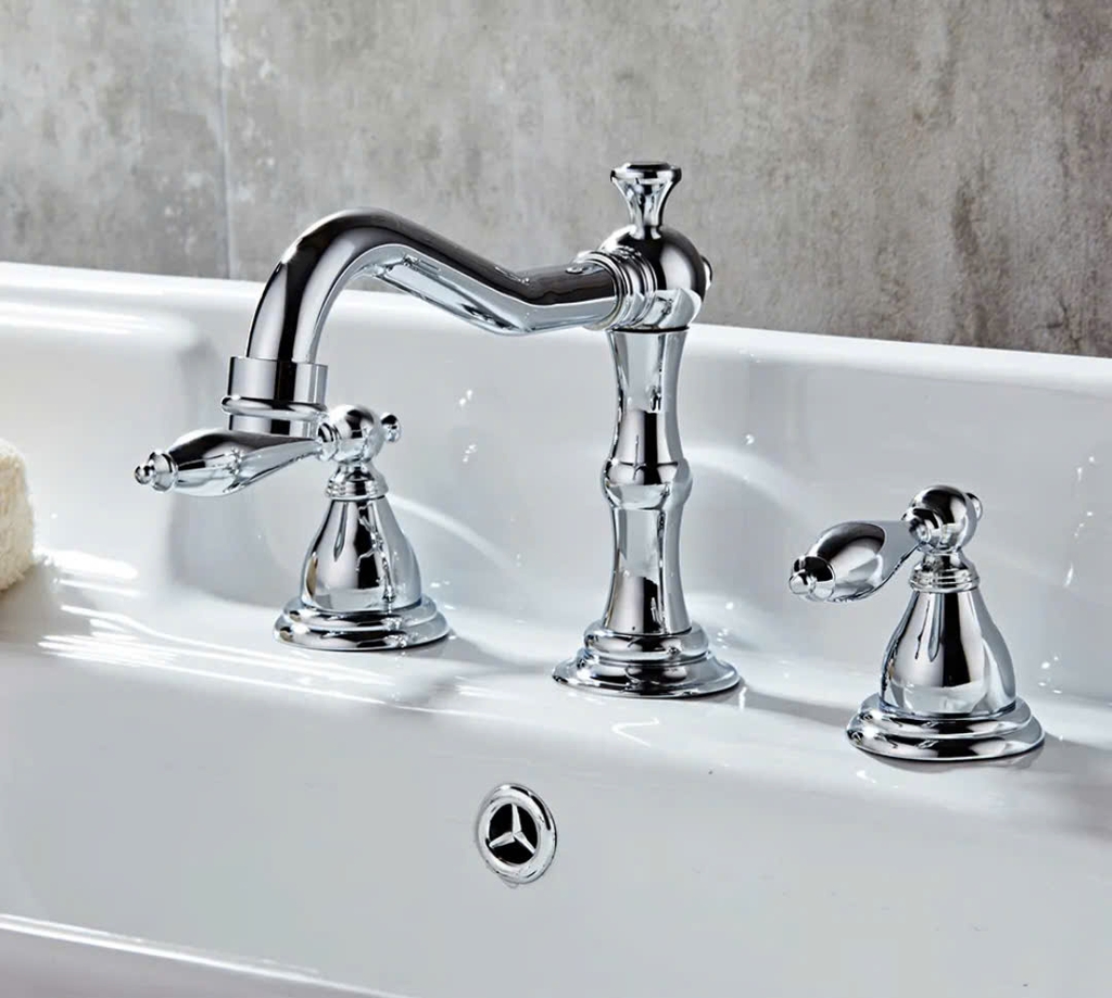 Vòi lavabo 3 lỗ kiểu tân cổ điển CLEANMAX - CA5057D (màu croom)