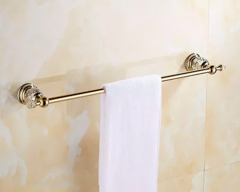 THANH VẮT KHĂN ĐÔI  ĐÍNH PHA LÊ -16002 CLEANMAX