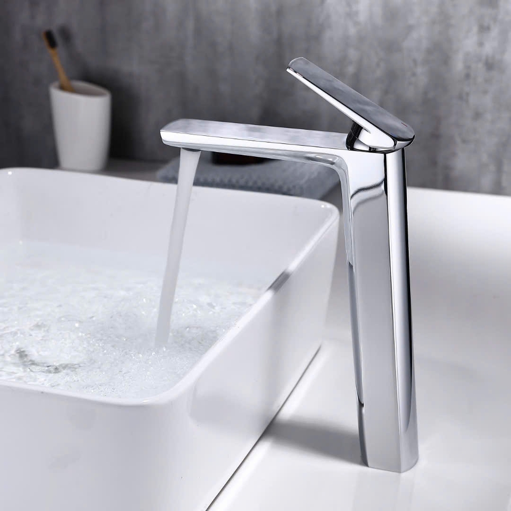 Vòi chậu dương bàn màu đen cao 30cm V65-HBL - 2202H