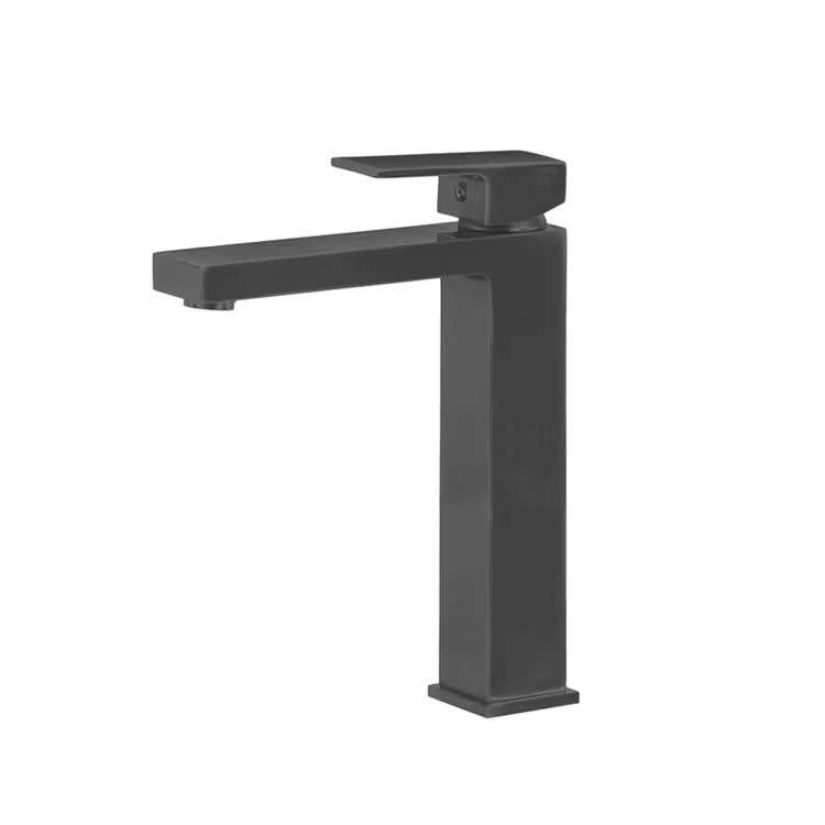 VÒI CHẬU RỬA MẶT MÀU ĐEN CAO 30cm- V66 DEN