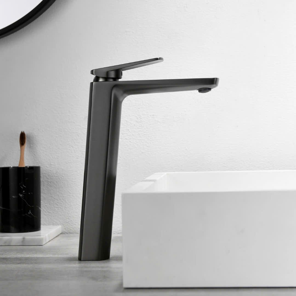 Vòi chậu dương bàn màu đen cao 30cm V65-HBL - 2202H