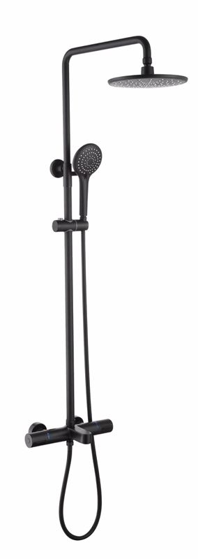 SEN CÂY TẮM ĐỨNG ĐIỀU CHỈNH NHIỆT ĐỘ MÀU ĐEN - S65 CLEANMAX