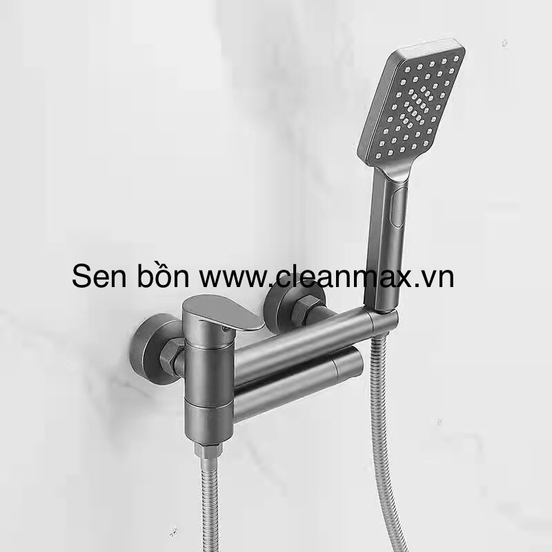 SEN TẮM KẾT HỢP VÒI XẢ BỒN GẮN TƯỜNG -SB2664.DEN CLEANMAX b