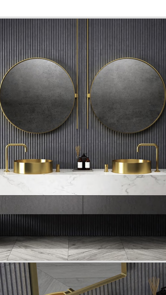 Chậu lavabo màu đồng vàng - SUS304LV CLEANMAX