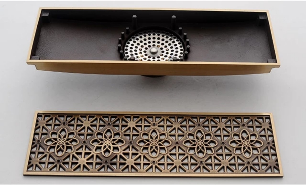 Ga thoát sàn đồng cổ hình chữ nhật - V3010 CLEANMAX