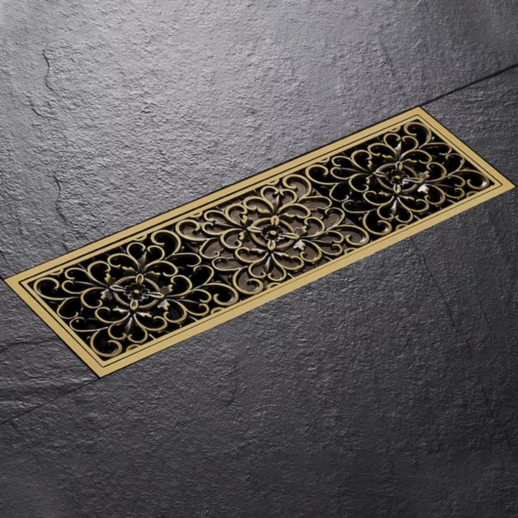 Ga thoát sàn đồng cổ hình chữ nhật - V3010 CLEANMAX