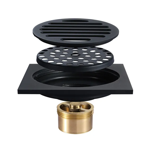 Ga thoát nước mặt sàn màu đen - GDEN1212 CLEANMAX