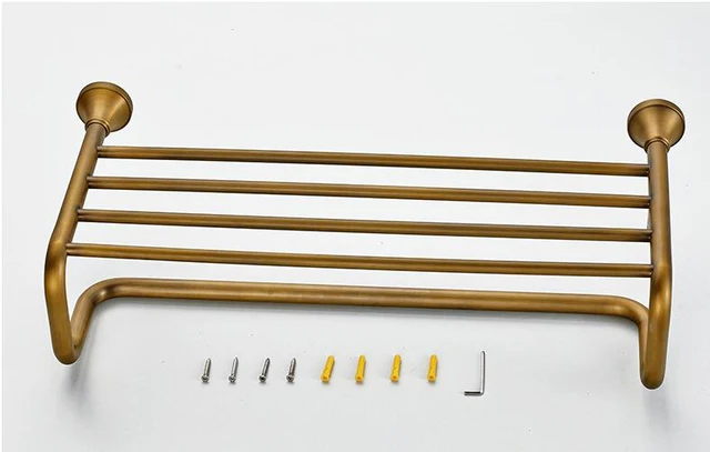 Thanh vắt khăn dàn hai tầng, màu đồng cổ điển - 89003 CLEANMAX