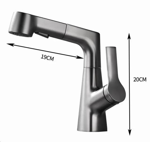 VÒI RỬA MẶT DÂY RÚT VR0423 CLEANMAX