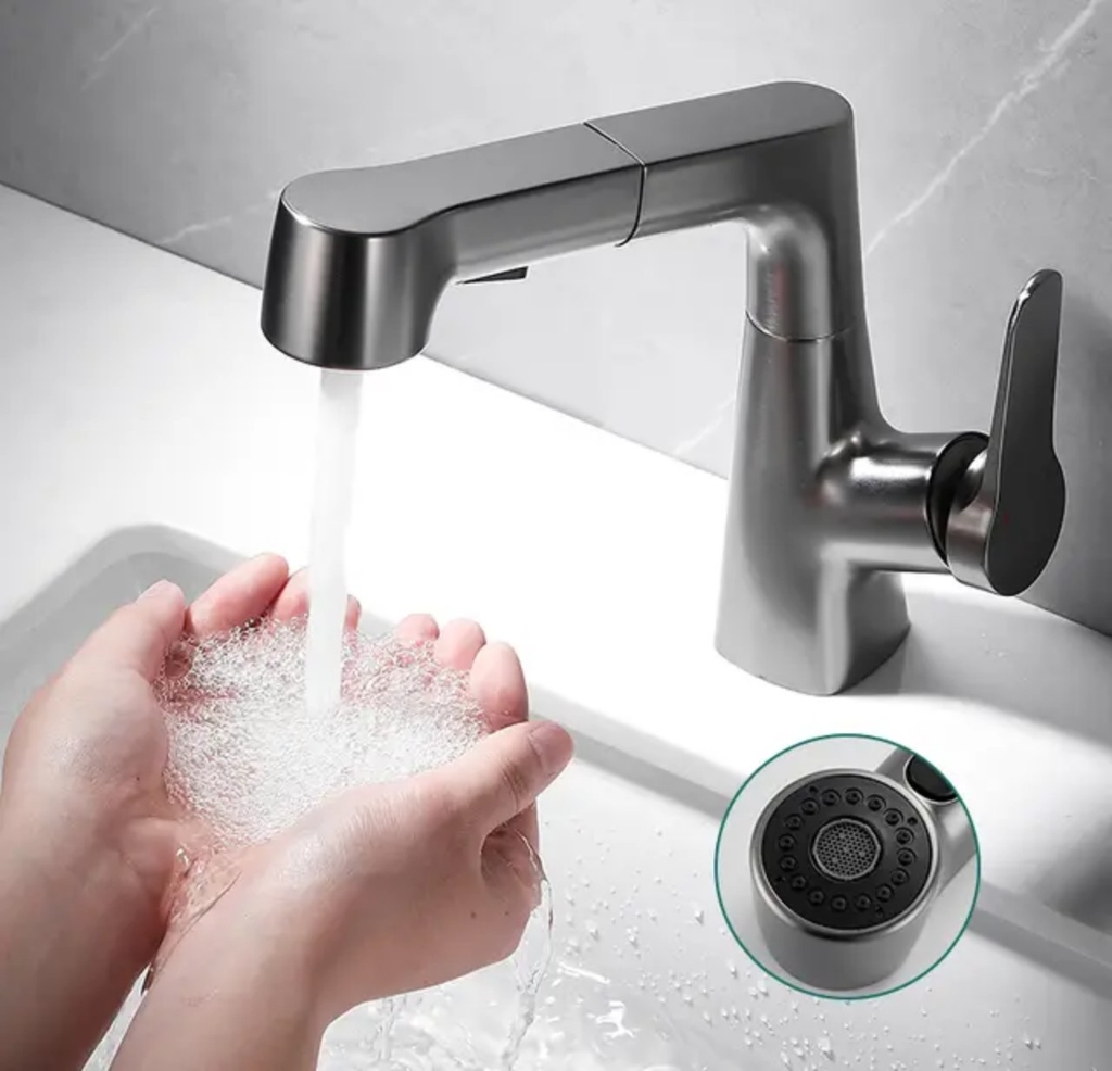 VÒI RỬA MẶT DÂY RÚT VR0423 CLEANMAX