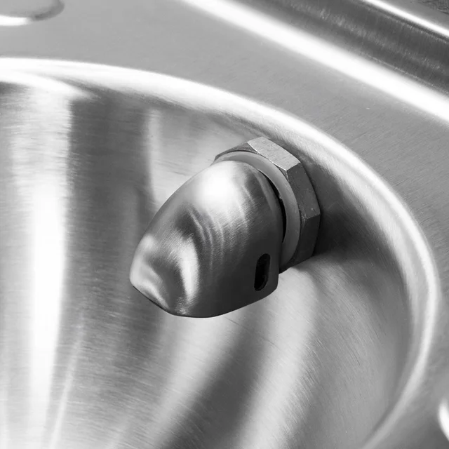 Bàn cầu xổm dùng cho WC công cộng, bệnh viện, trường học, bằng inox - KG205