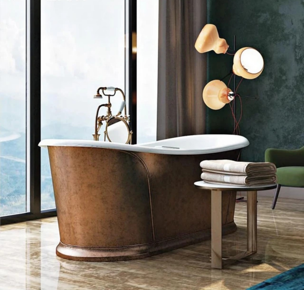 BỒN TẮM CỔ ĐIỂN ĐỒNG THAU -CLEANMAX CL1008-5