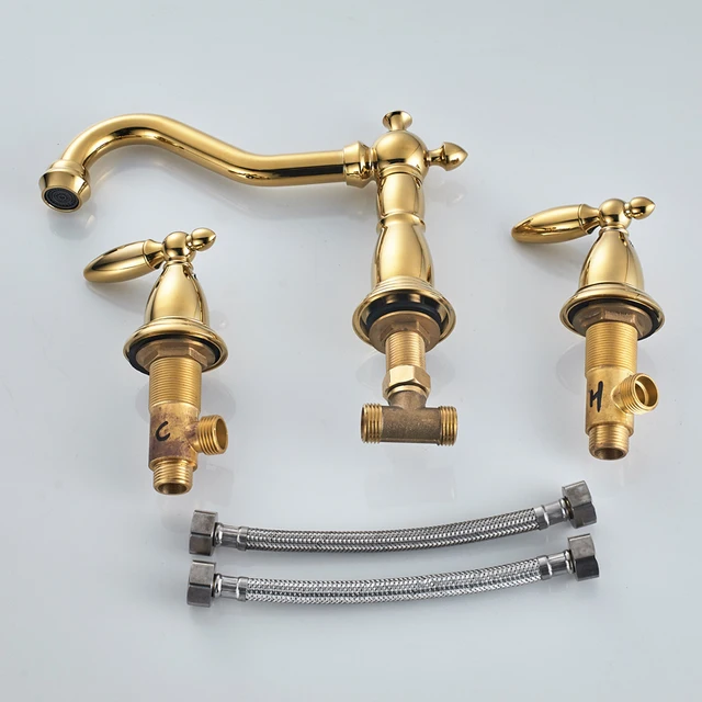 Vòi lavabo 3 lỗ kiểu tân cổ điển CLEANMAX - CA5057D (màu croom)