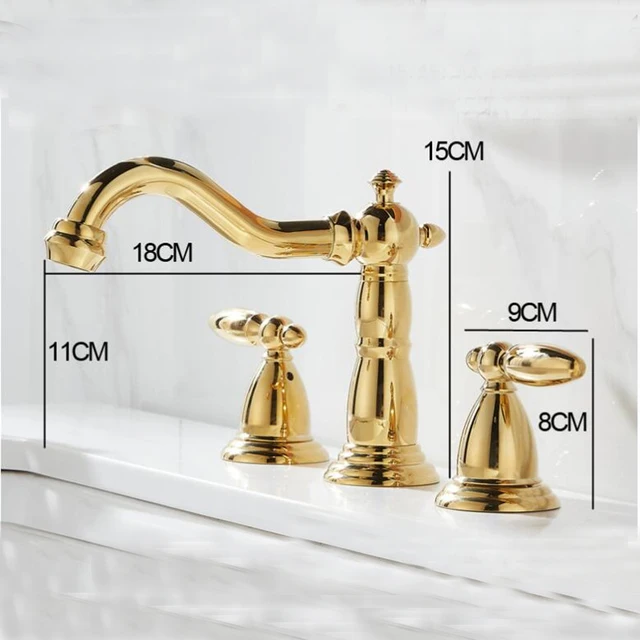 Vòi lavabo 3 lỗ kiểu tân cổ điển CLEANMAX - CA5057D (màu croom)