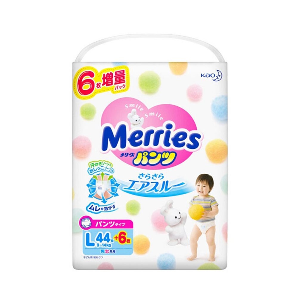 Tã Merries quần L44+6 (jumbo thêm miếng) - Family Shop