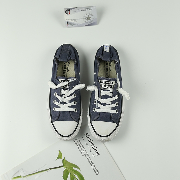 Converse shoreline thấp cổ vải xanh CTVX38 Converse shoreline thấp cổ vải xanh CTVX38
