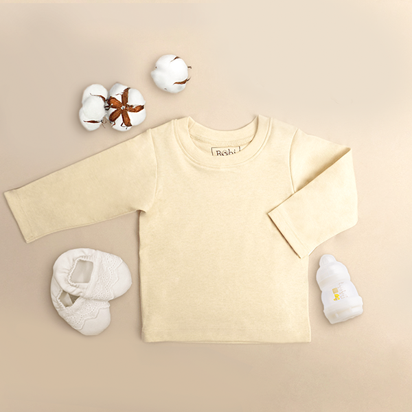 Quần áo trẻ em Bobicraft - Áo thun bé trai Cổ tròn tay dài - Cotton hữu cơ organic an toàn