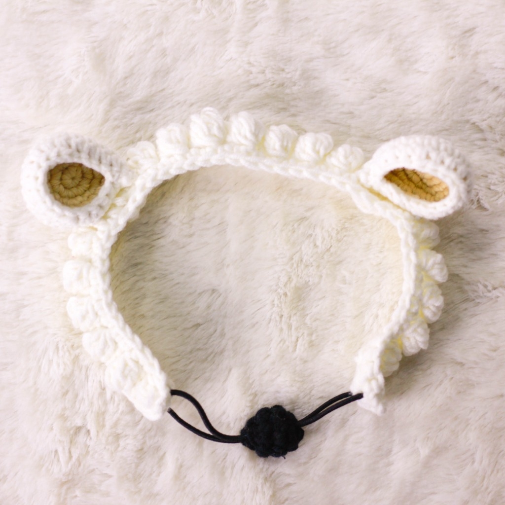 Thú bông len Bobicraft - Băng đô tai Cừu - Đồ chơi an toàn Quà tặng bé