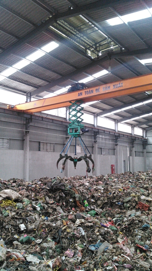 Thiết bị lò đốt rác sinh hoạt.