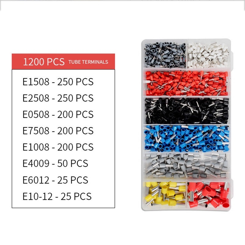 Bộ 1200 đầu cos đủ loại cos ống tròn cos pin | Giải Pháp Chung
