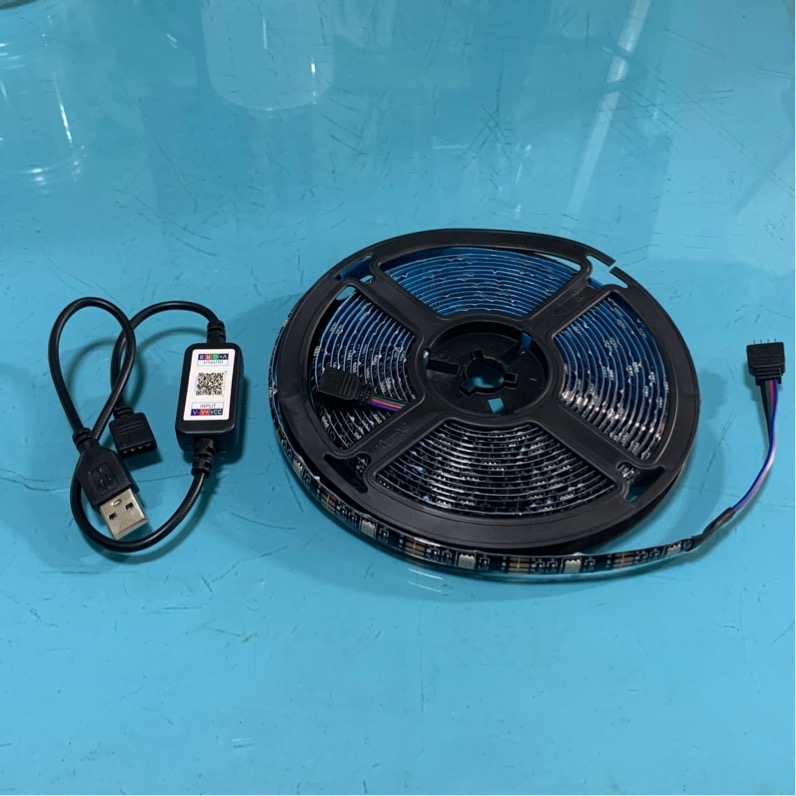 Đèn led dây RGB 3m 5m 16 triệu màu điều khiển bằng điện thoại, nháy ...