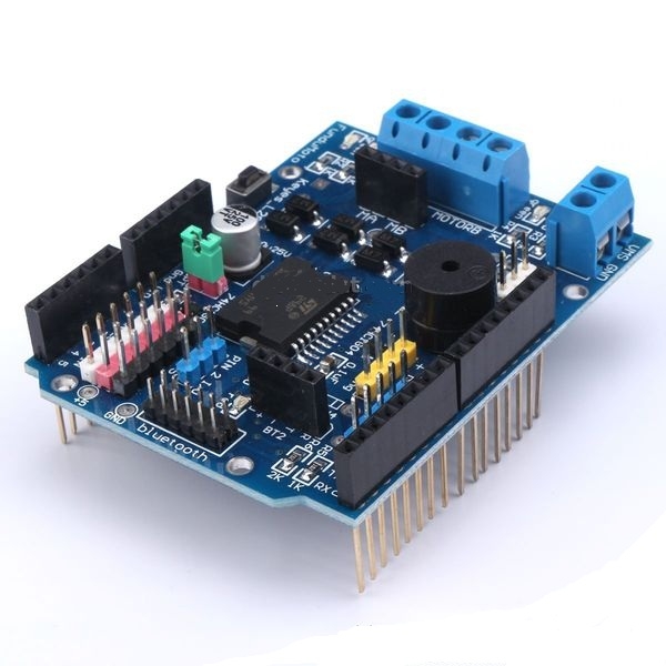 Module Shield L298P Pont H Pour Arduino - Pilote Moteur DC 2A, 2 Voies, Compatible UNO Et Mega 2560