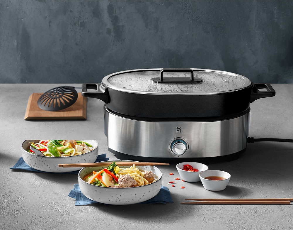 NỒI LẨU HẤP ĐIỆN 2 IN 1 WMF LONO HOT POT AND STEAM