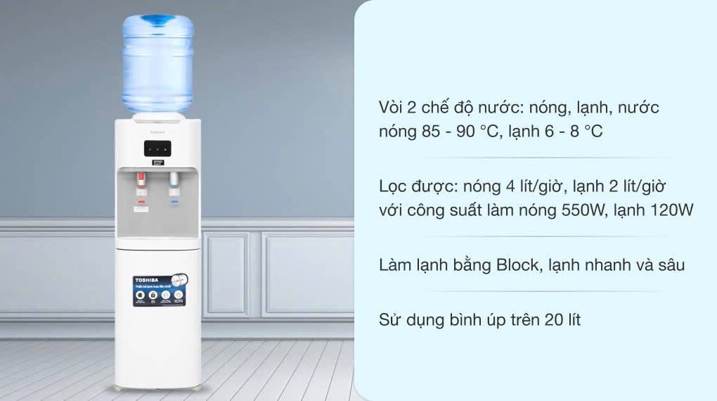 Cây nước nóng lạnh Toshiba RWF-W1664TV(K1)
