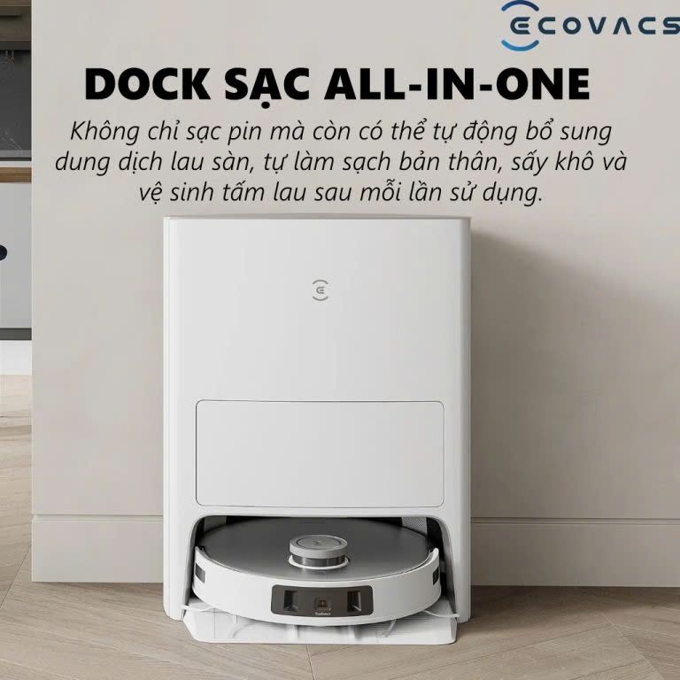 Robot hút bụi lau nhà Ecovacs T20 Omni