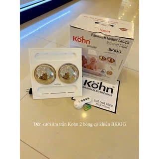 Đèn Sưởi Nhà Tắm 2 Bóng Braun Kohn BK02GR 550W