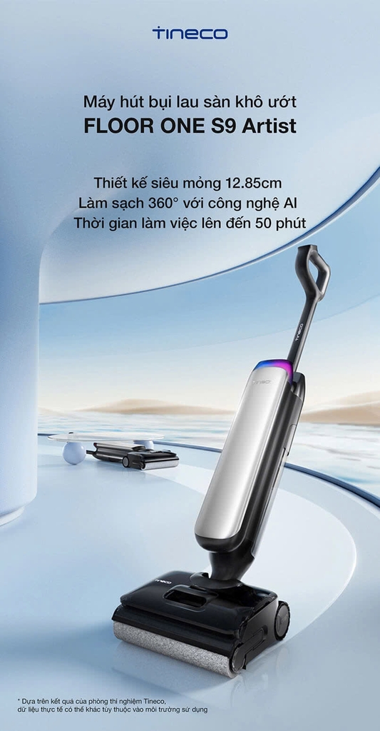 Máy hút bụi lau nhà cầm tay Tineco Floor one S9 Artist