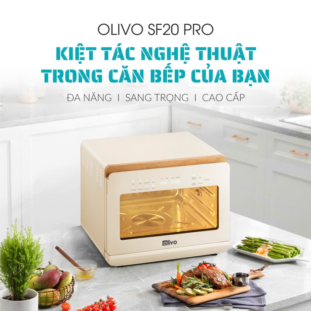 Nồi chiên hấp đa năng Olivo SF20 Pro