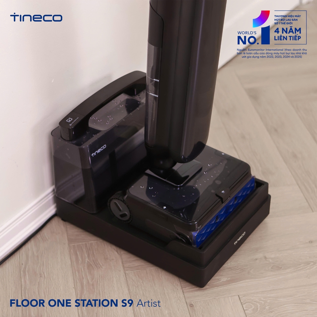 Máy hút bụi lau sàn khô ướt Tineco Floor One Station S9 Artist