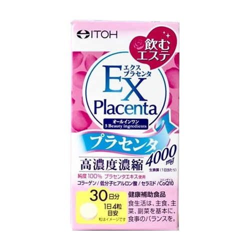 Viên Uống Nhau Thai Placenta EX của hãng Itoh Nhật ( hộp 120 viên)