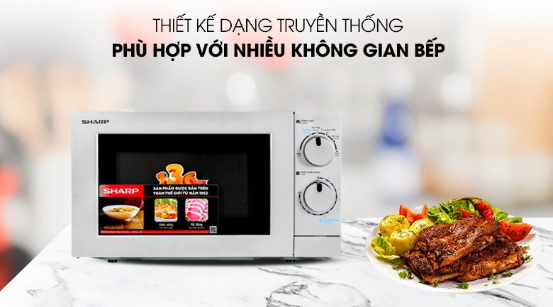 Lò vi sóng Sharp R-209VN-SK 20 lít | ĐIỆN LẠNH HÙNG NGUYỄN