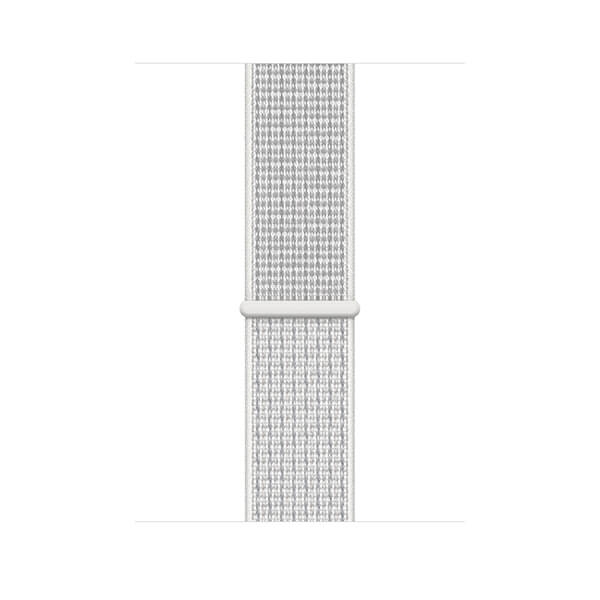 apple watch nike  silver aluminium case with summit white nike sport loop
