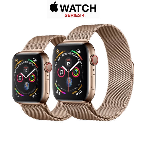 Apple Watch Series 4 Gold Stainless Steel Case with Gold Milanese Loop | NPC Digital & Fashion Shop