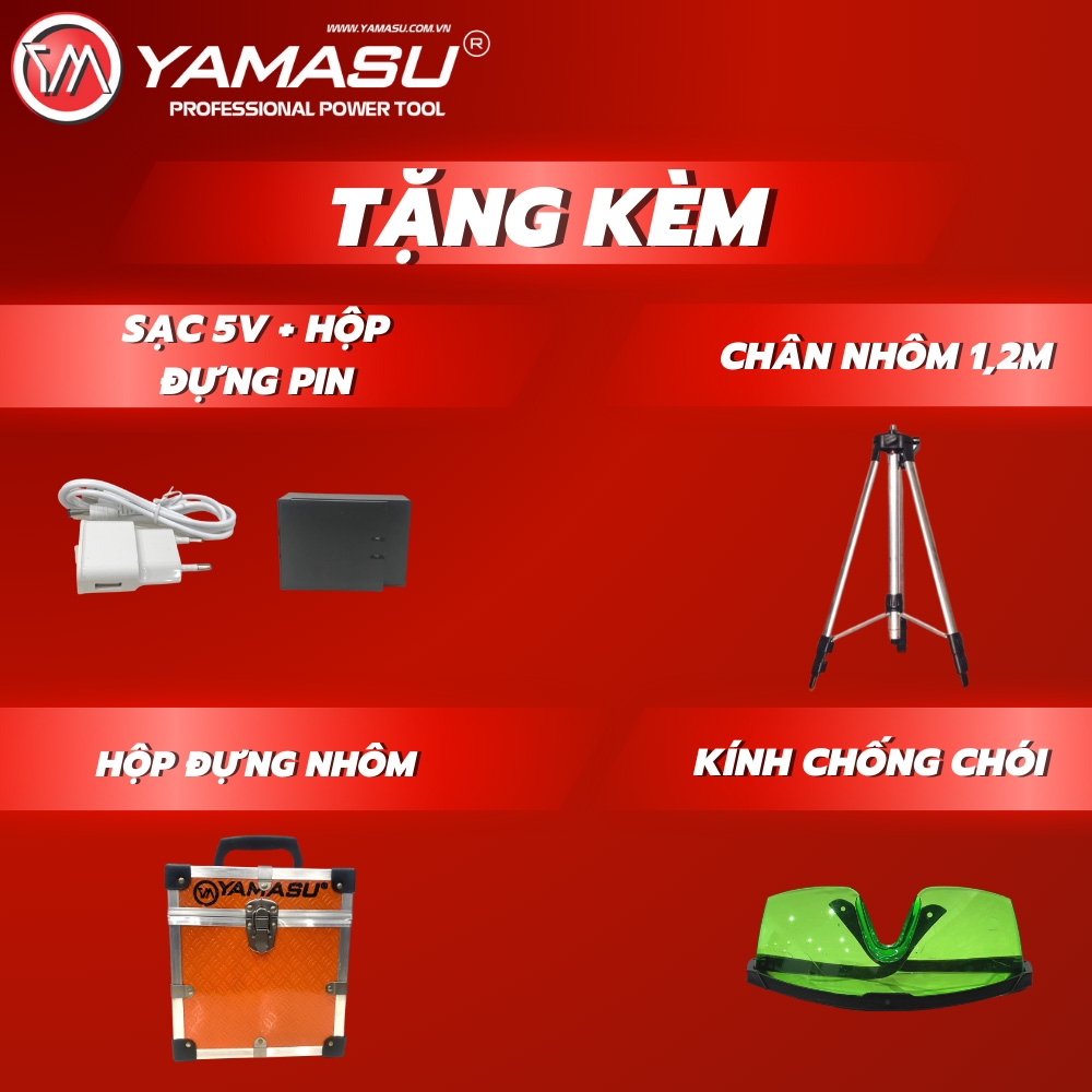 MÁY CÂN BẰNG LASER 5 TIA XANH YAMASU YMS-777 PRO BẢN CAO CẤP