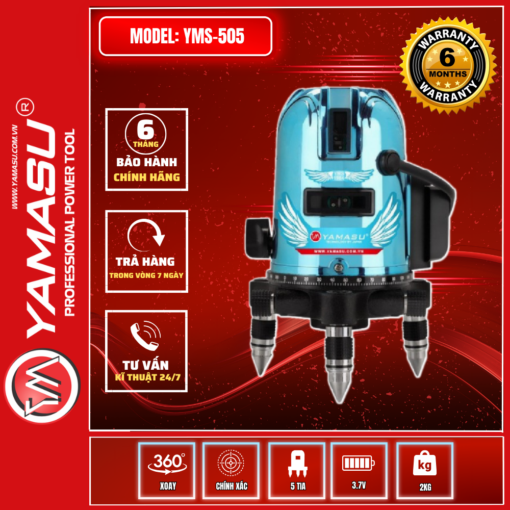 MÁY CÂN BẰNG LAZE YAMASU YMS-505 CHÍNH HÃNG