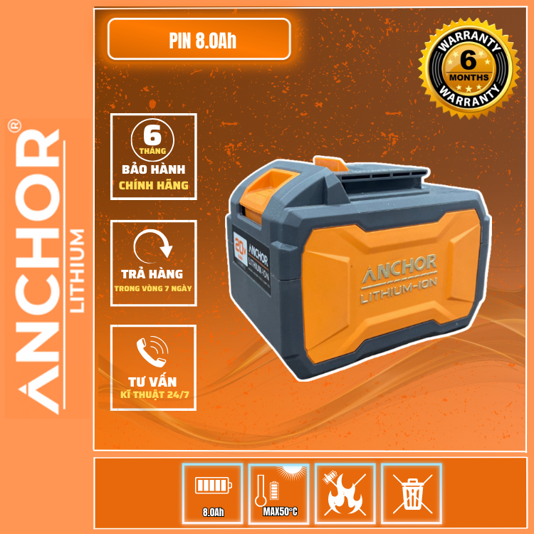 PIN ANCHOR 20V/8.0Ah